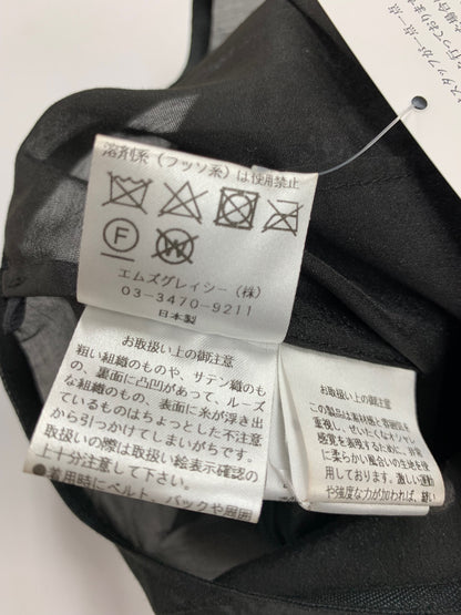 エムズグレイシー ハートフロッキードレス 411117 38 ブラック IT8QDYDLDM2K