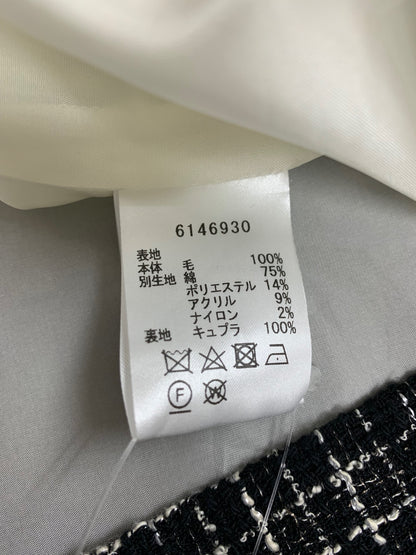 ルネ 6146930 ワンピース 36 ベージュ パール ツイード ウール IT8G0SM4JD4C