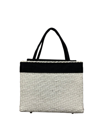 フォクシーブティック ハンドバッグ ホワイト カゴ スクエア リボン IT1NOZHY2BCI