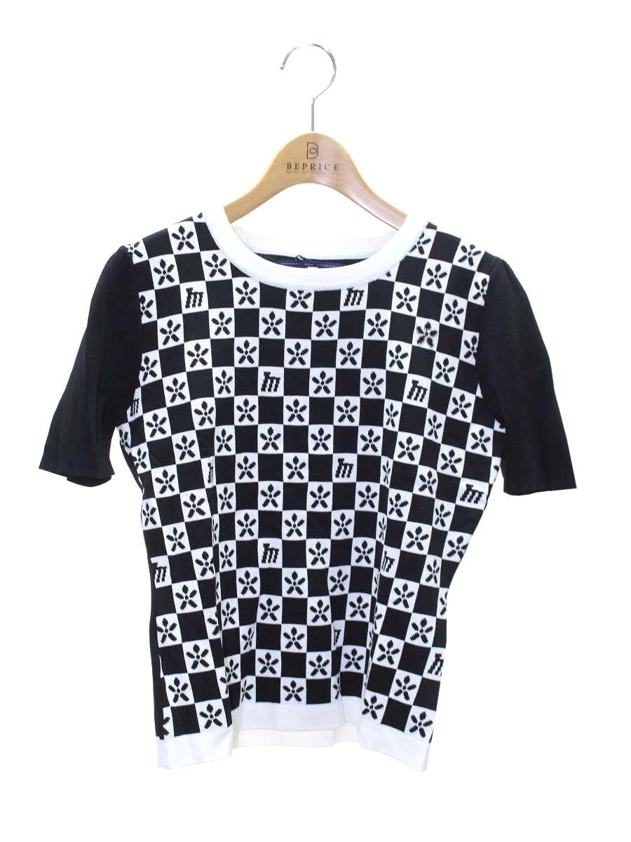 エムズグレイシー Monogram Knit 818530 ニット セーター 40 ブラック IT5TT6JP18Y4