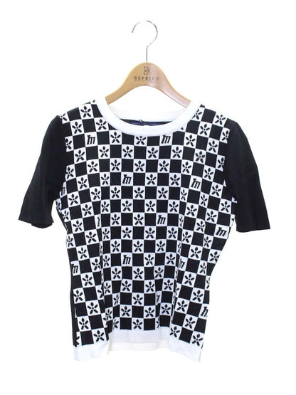 エムズグレイシー Monogram Knit 818530 ニット セーター 40 ブラック IT5TT6JP18Y4