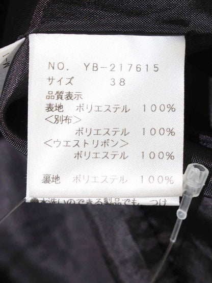 エムズグレイシー 小花柄パネルプリントスカート 217615 38 ブラック ITQ6QTH0AOZM 【SALE】