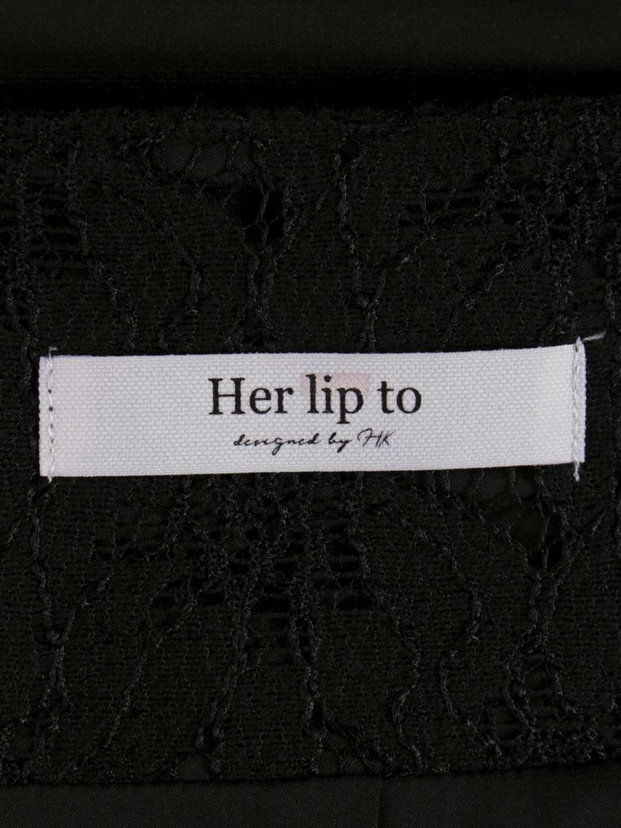Her lip to フローラル レース マーメイド スカート 1231304096 M ブラック ITCSFPL5U93U 【SALE】