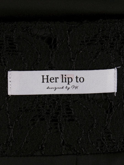 Her lip to フローラル レース マーメイド スカート 1231304096 M ブラック ITCSFPL5U93U 【SALE】