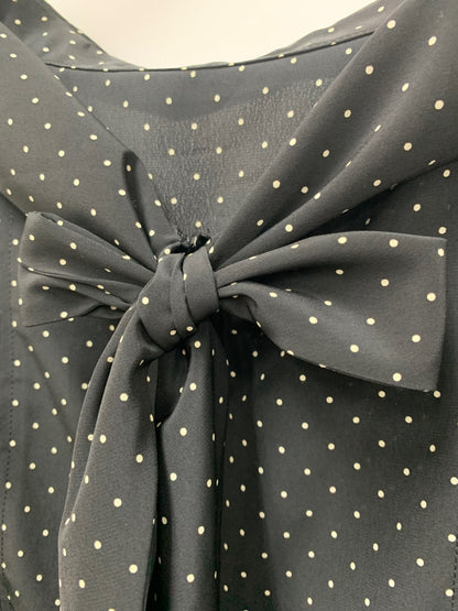 フォクシーブティック Blouse Dottie ドッティ 45622 ブラウス 42 ブラック ドット 水玉 ITU0BWCVS200