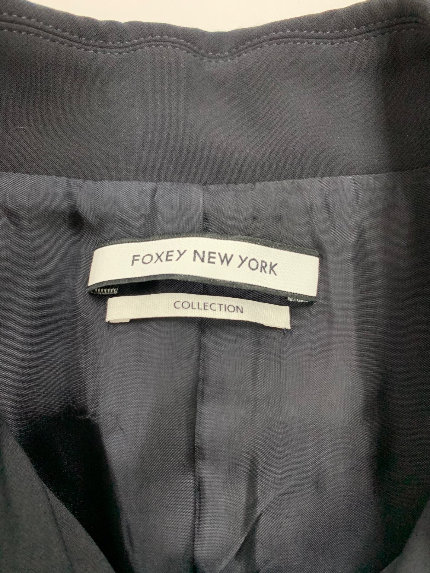 フォクシーニューヨーク collection Dotted Swiss Jacket Dress Collection 35638 40 ネイビー IT3FZXI3ZXMO