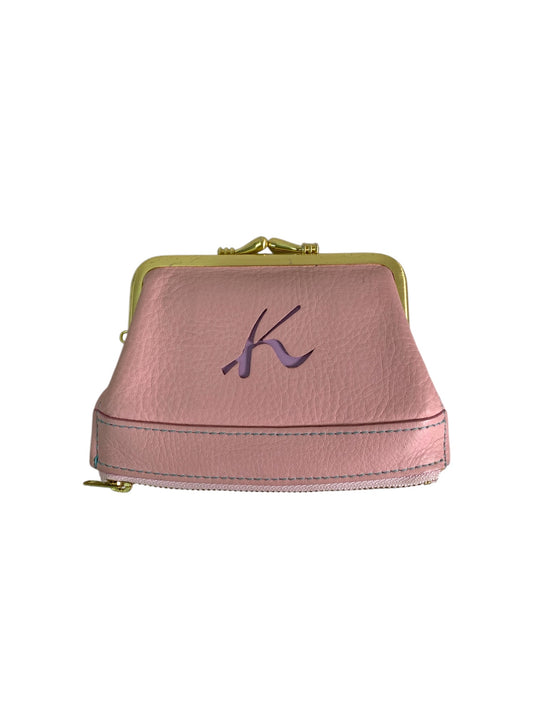 キタムラ がま口財布 ピンク ジップ レザー ITJSSKMJUG3G