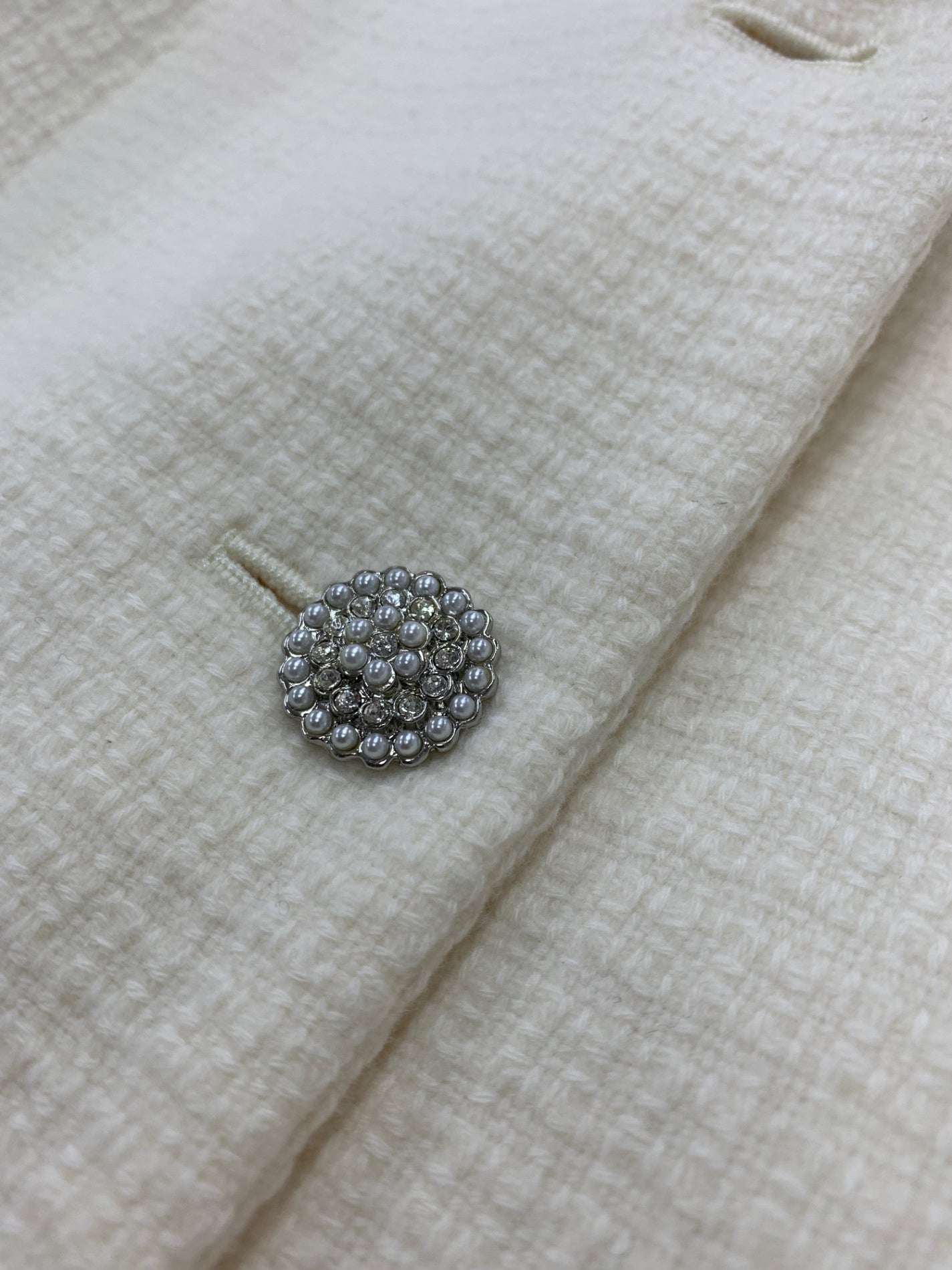 フォクシーブティック 43892 ジャケット 40 アイボリー ノーカラー IT5DKK82V52A