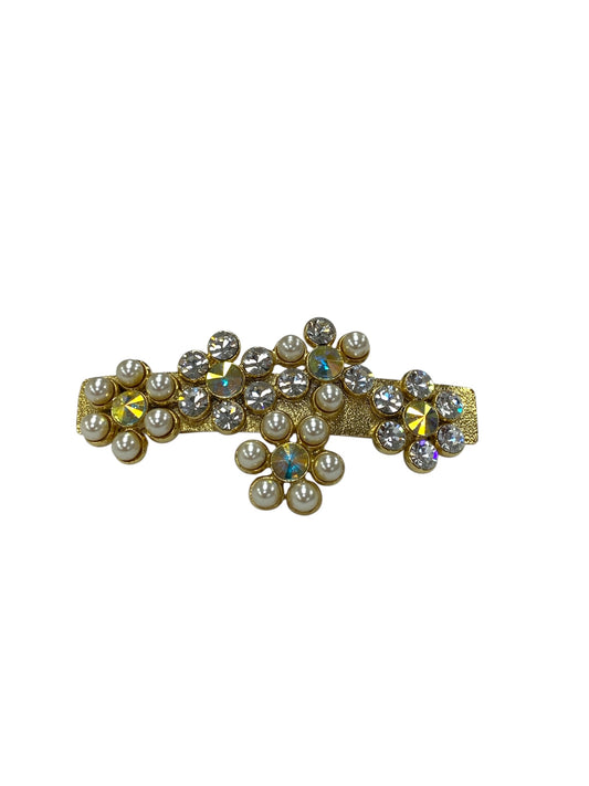アッカ バレッタ ゴールド ヘアアクセサリー パール ラインストーン IT9MQIL7TB1C
