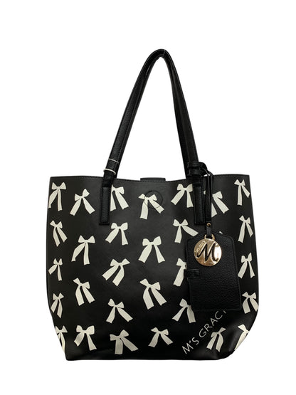 エムズグレイシー 094503 トートバッグ ブラック リボン ITMA32TNT6VM