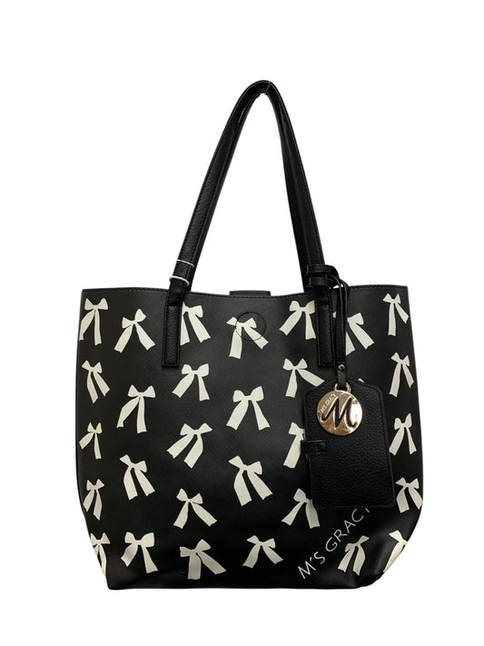 エムズグレイシー 094503 トートバッグ ブラック リボン ITMA32TNT6VM