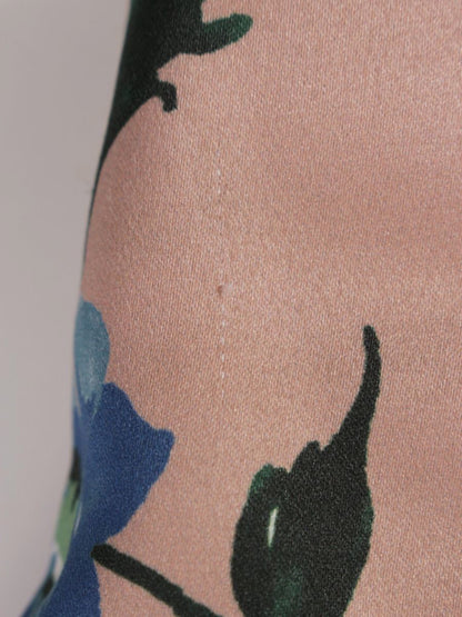 エムズグレイシー 727549 スカート 38 ピンク フラワーモチーフ タック ITRJ47GC9X3O