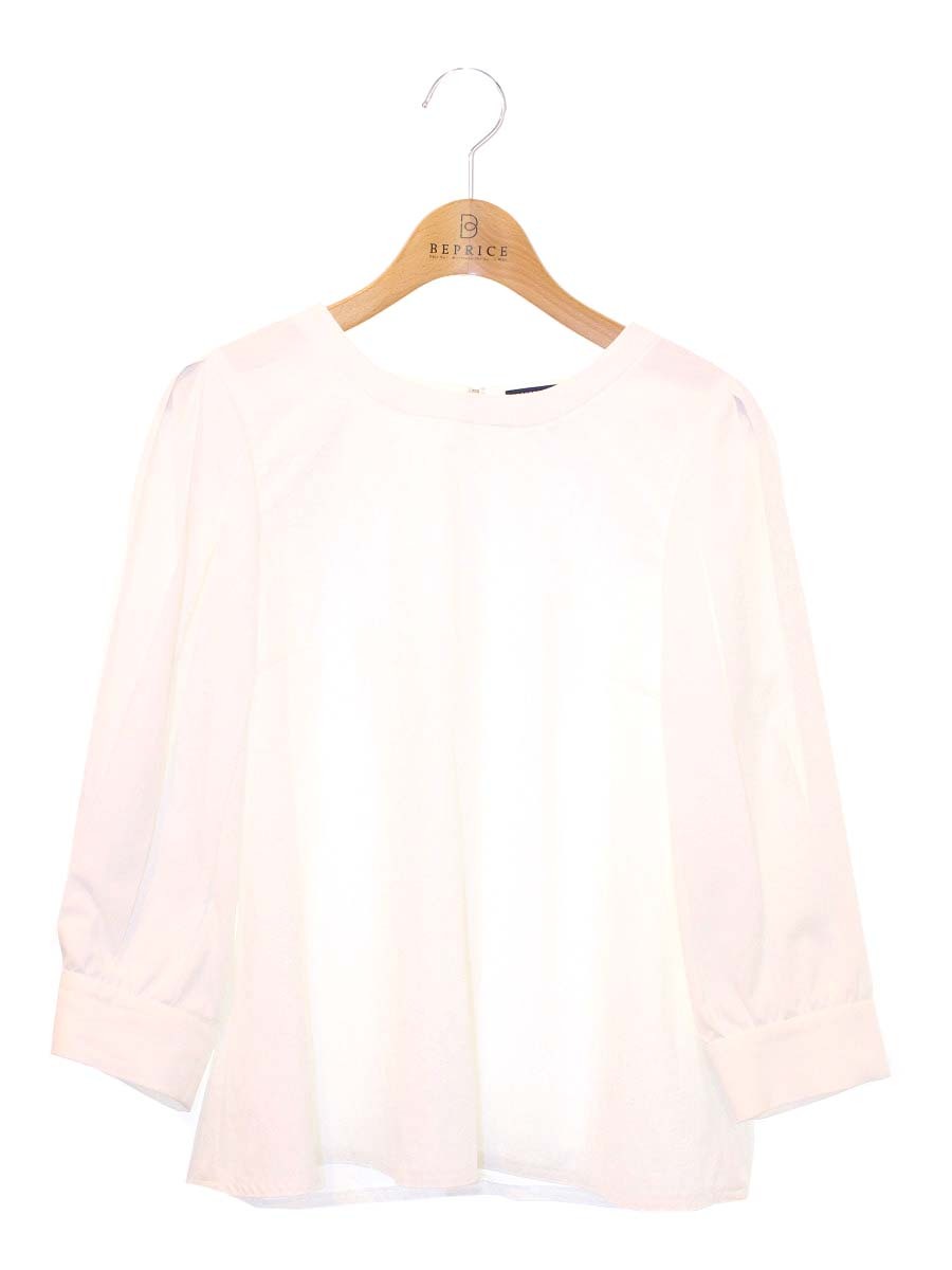 エムズグレイシー 110307 シャツ ブラウス 38 ホワイト パフスリーブ ITM96BF4O1VW