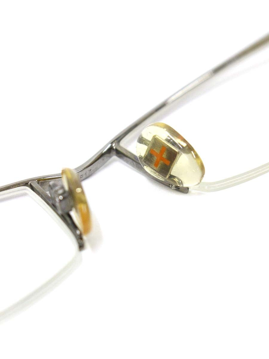 スタルクアイズ PL0001 0021 メガネ シルバー/ブラック コンビフレーム ハーフリム スクエア ITV9AW9W4JDE