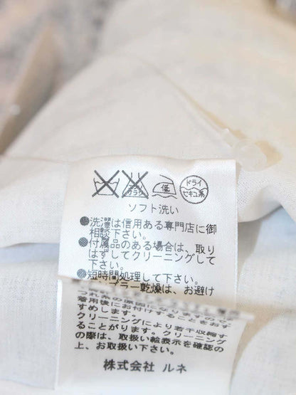 ルネ 6616220 ワンピース 36 ホワイト TISSUE ツイード フロントジップ ITIQSXYLFTY2