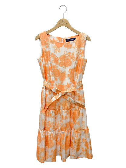 エムズグレイシー 621136 ワンピース 36 オレンジ フラワーモチーフ ITEHHQ2B8VTK