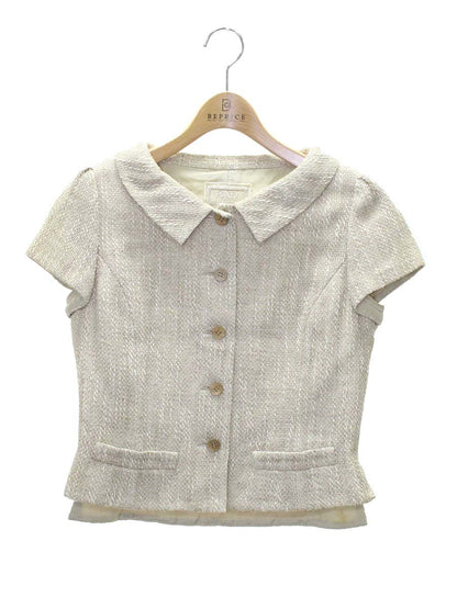 フォクシーブティック 31554 ジャケット 40 ベージュ 31554 フレンチツイスト ITQROGMMW6A0