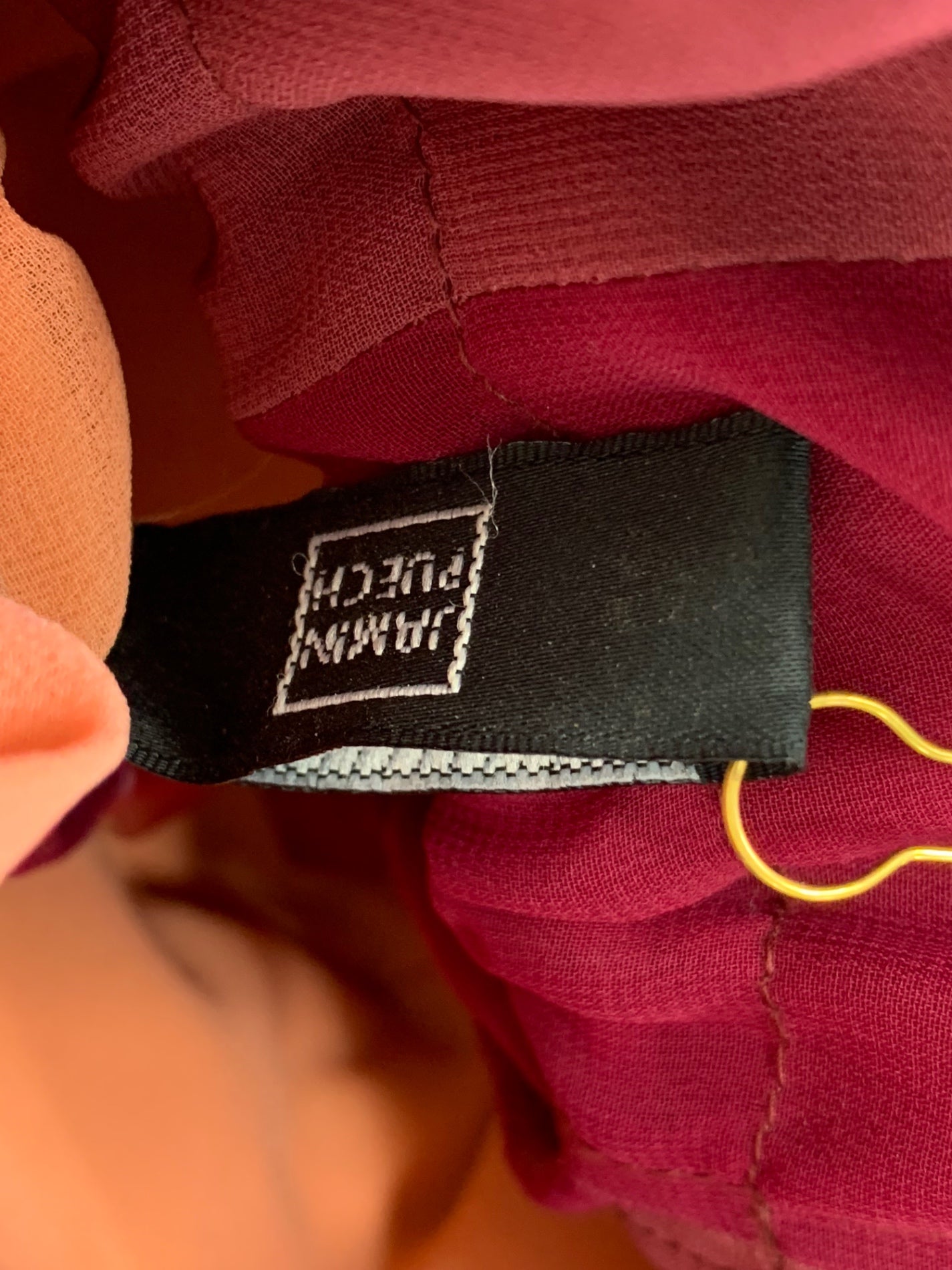 ジャマンピュエッシュ ハンドバッグ ワインレッド ビーズ 2WAY ITFG6SZZCTEC