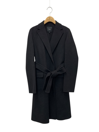 セオリー 01-3309605-050-901 コート P ブラック カシミヤ ダブルフェイス ITH49SWM6WB5