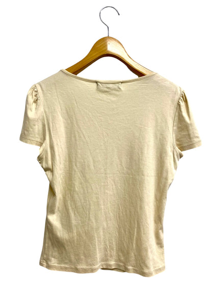 エムズグレイシー 425333 Tシャツ 38 ベージュ カゴバッグプリント ITT4LESJAIDC