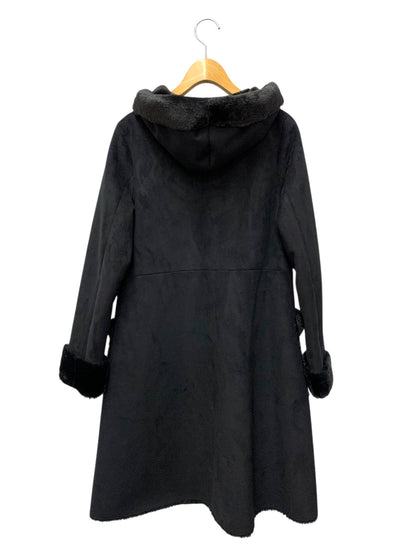 トッカ CMTOYW0410 コート 0 ブラック フード付き フェイクファー ITP4TWM93OIS