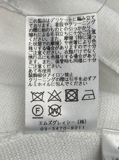 エムズグレイシー Hooded Cardigan 918143 パーカー 40 ホワイト ITO3QIE29U1U