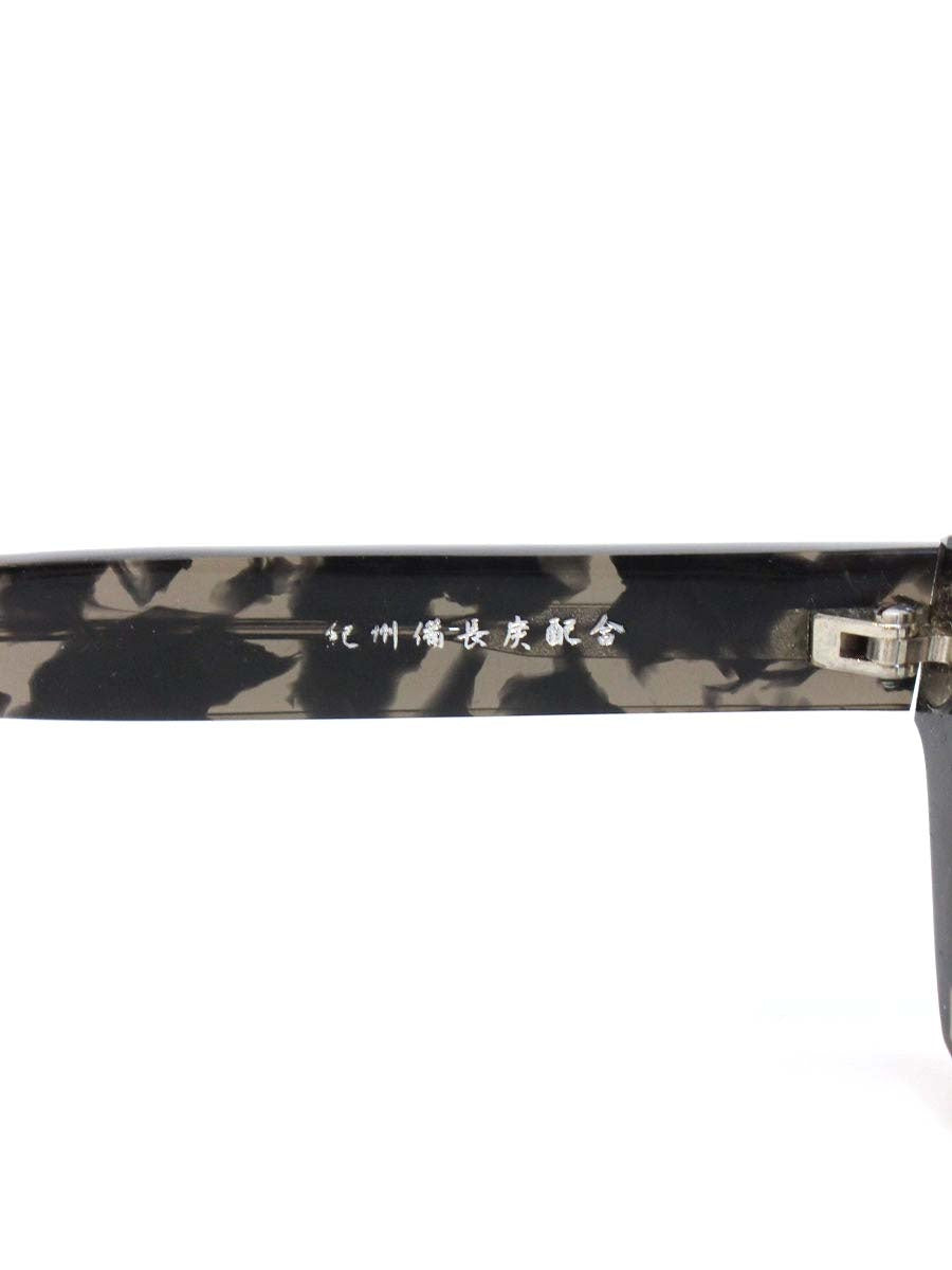 金子眼鏡 與市 Y-27 メガネ グレー 紀州備長炭配合アセテート  セルフレーム フルリム ウェリントン デミ IT1G6N4VND98