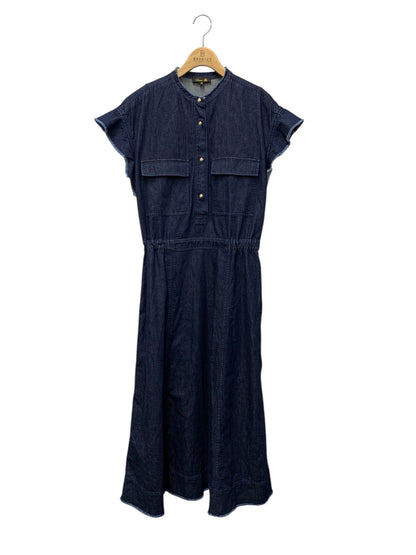 ドゥロワー PRE コットンシルク 65262991548 デニムワンピース 38 ネイビー ITQNG88PLMKG