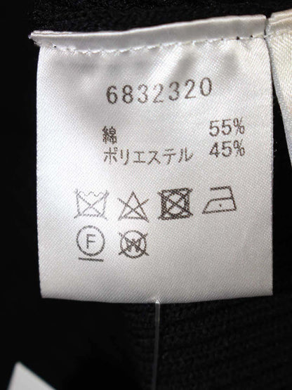 ルネ 6832320 ニット セーター 34 ブラック リブニット ITNTREBPE7PG