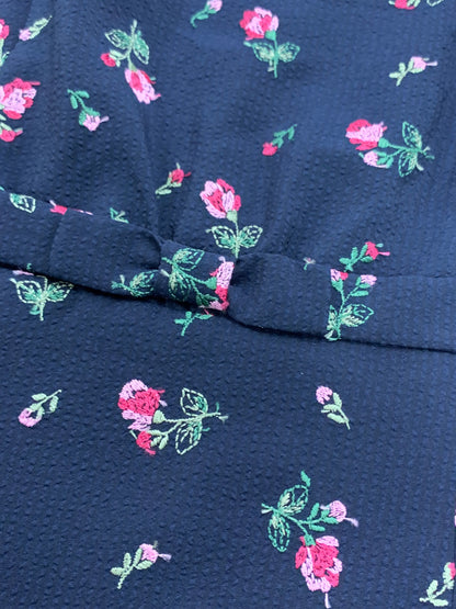 トッカ BUD OF ROSA ドレス OPTOGM0400 ワンピース ネイビー フラワー刺繍 ITF42NPTN7MS