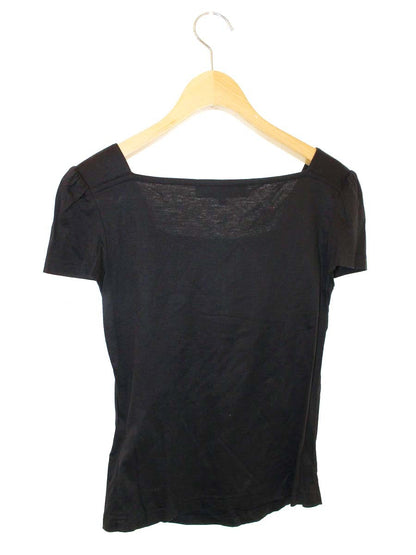 エムズグレイシー 625301 Tシャツ カットソー 38 ブラック パフスリーブ フリル IT672GWN7AEU