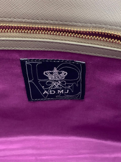 エーディーエムジェイ トートバッグ グレー クロコ型押し レザー スワロフスキー ITW95L3B47A2