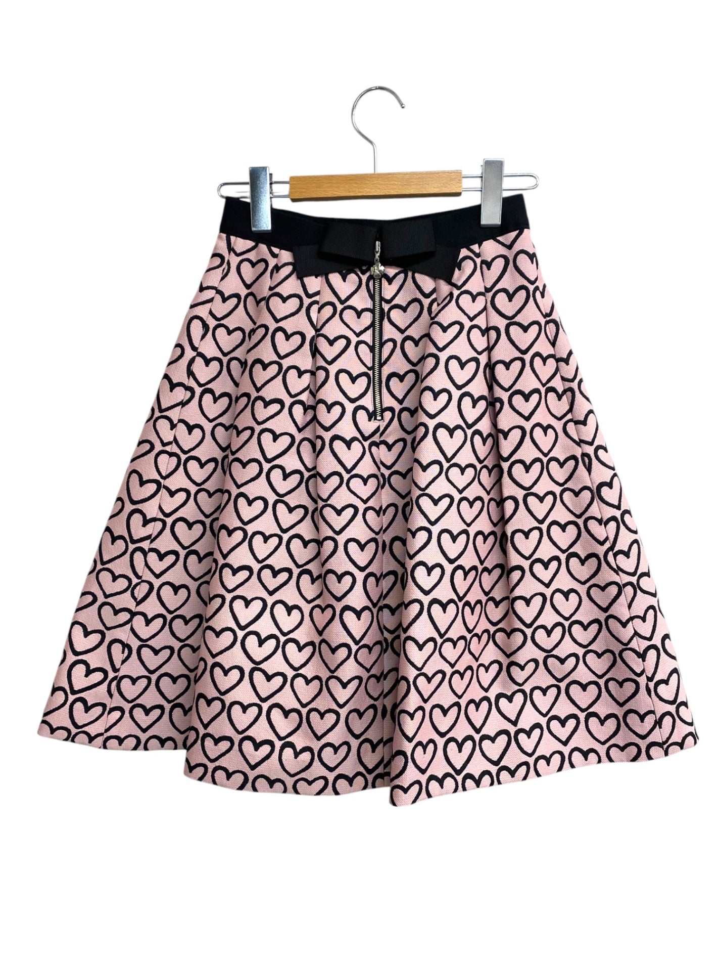 エムズグレイシー Heart Motif Skirt 817502 スカート 36 ピンク ハート柄 ITIG0OTBBR5G