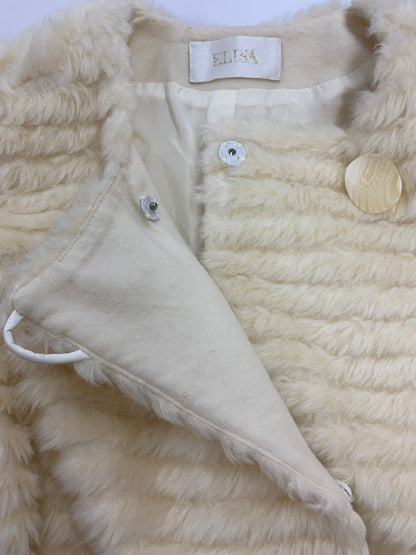 エリザ 26500031 ジャケット 2 ホワイト フェイクファー ITKQ1YI2A1IC 【SALE】