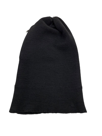 マルタンマルジェラ MOD.30 ニット帽子 ブラック ジップ付き ITEJ5JD21MV4