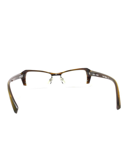 アランミクリ A0635 メガネ ブラウン セルフレーム ハーフリム（ナイロール）スクエア ITNKTSDI7HH0 【SALE】