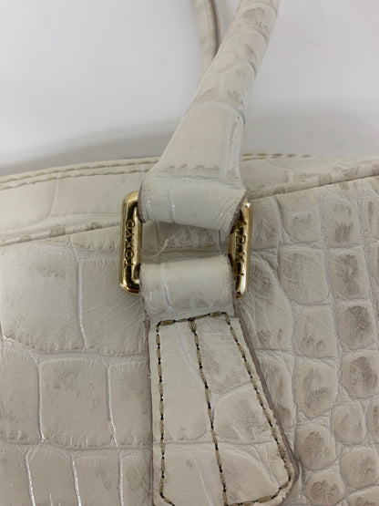 エーディーエムジェイ ハンドバッグ ホワイト クロコ型押し ヒマラヤ スワロフスキー ITOI5SBP6BQG 【SALE】