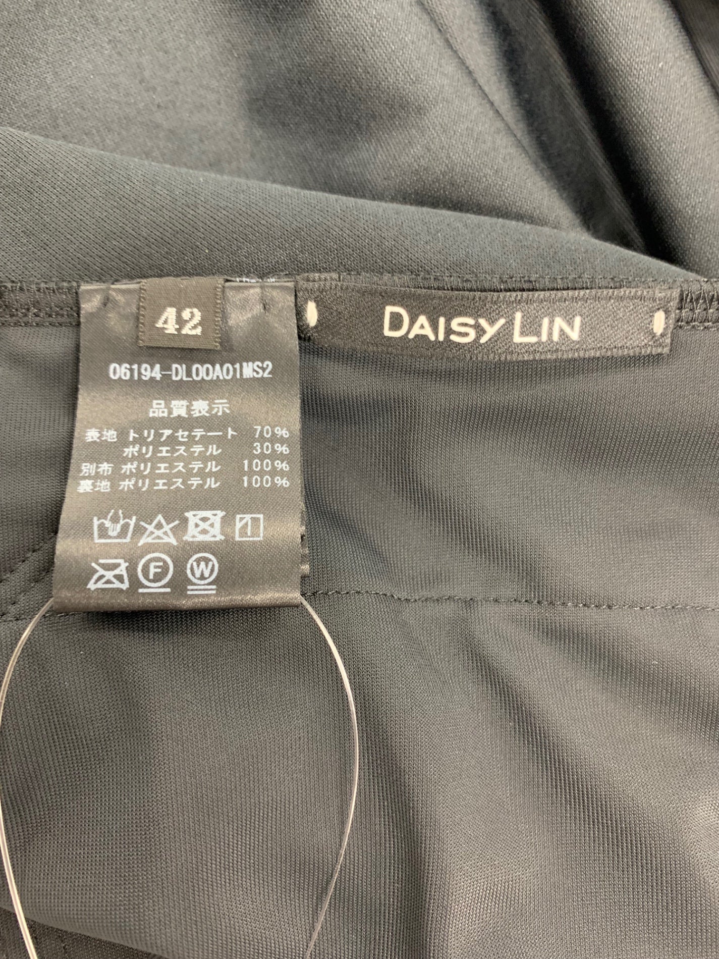 デイジーリン Dress Velour Swing 06194 ワンピース 42 ブラック 06194 Dress Velour IT986IVD8KLO