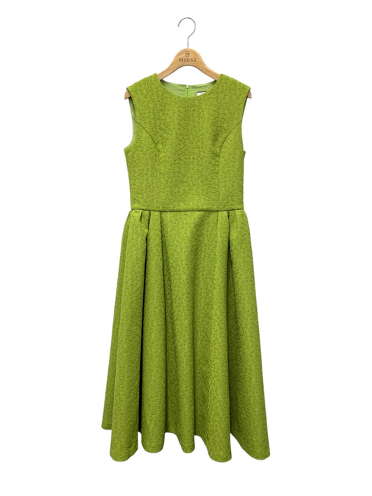 フォクシーニューヨーク Dress Eclair 43288 ワンピース 40 グリーン エンボス ジャガード フラワー ギャザー IT43SM3RQXFY