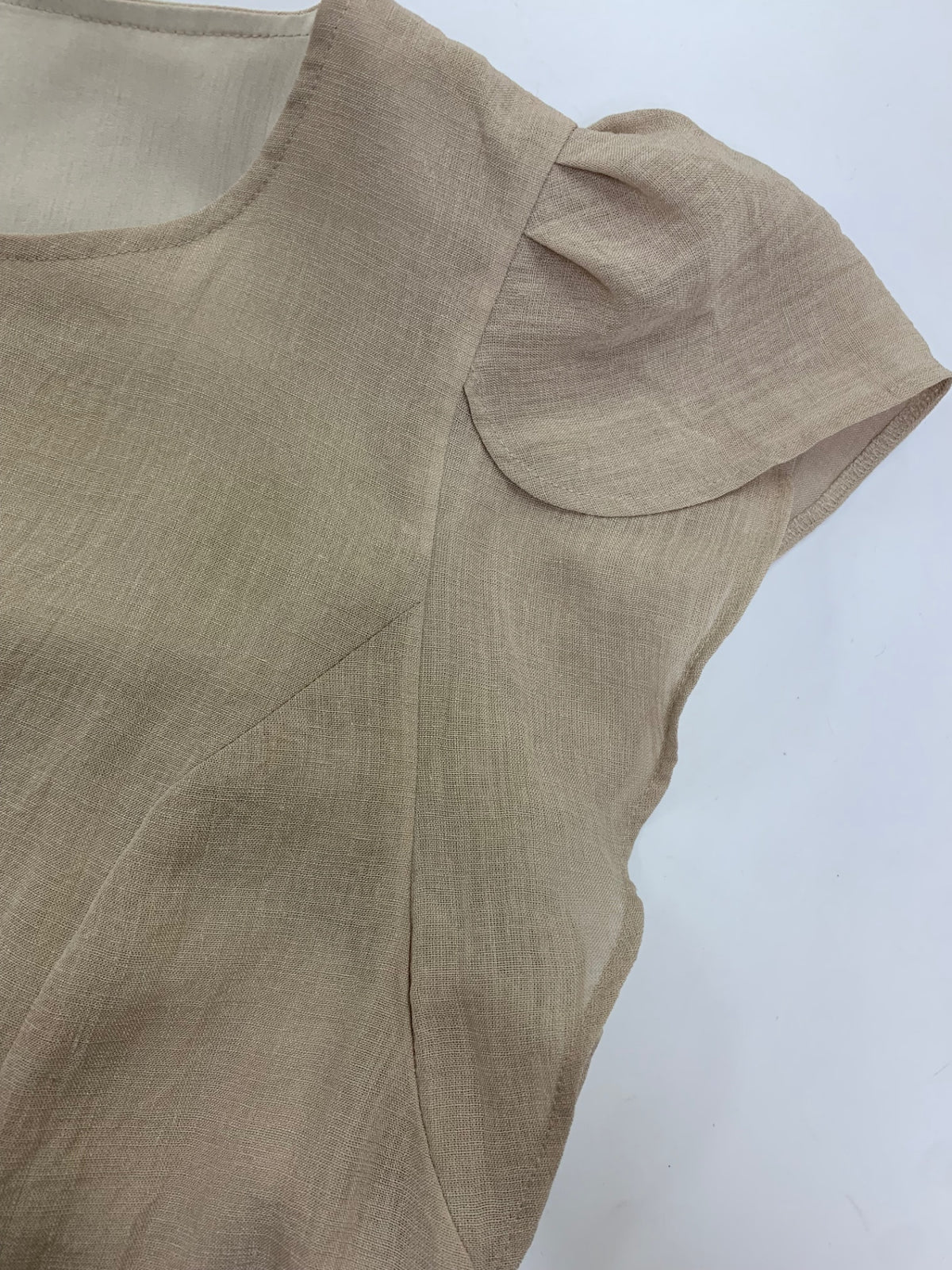 ルネ Frill Sleeve Dress 5136020 ワンピース 38 ベージュ フリル ITUJPGRDGD98