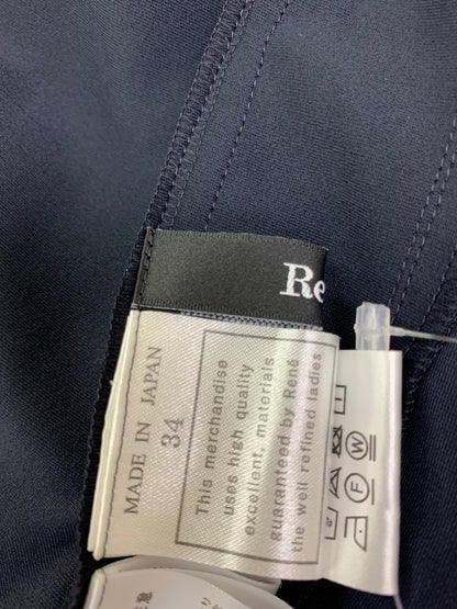 ルネ 5137070 ワンピース 34 ネイビー パフスリーブ ITGTNWNX9JYK