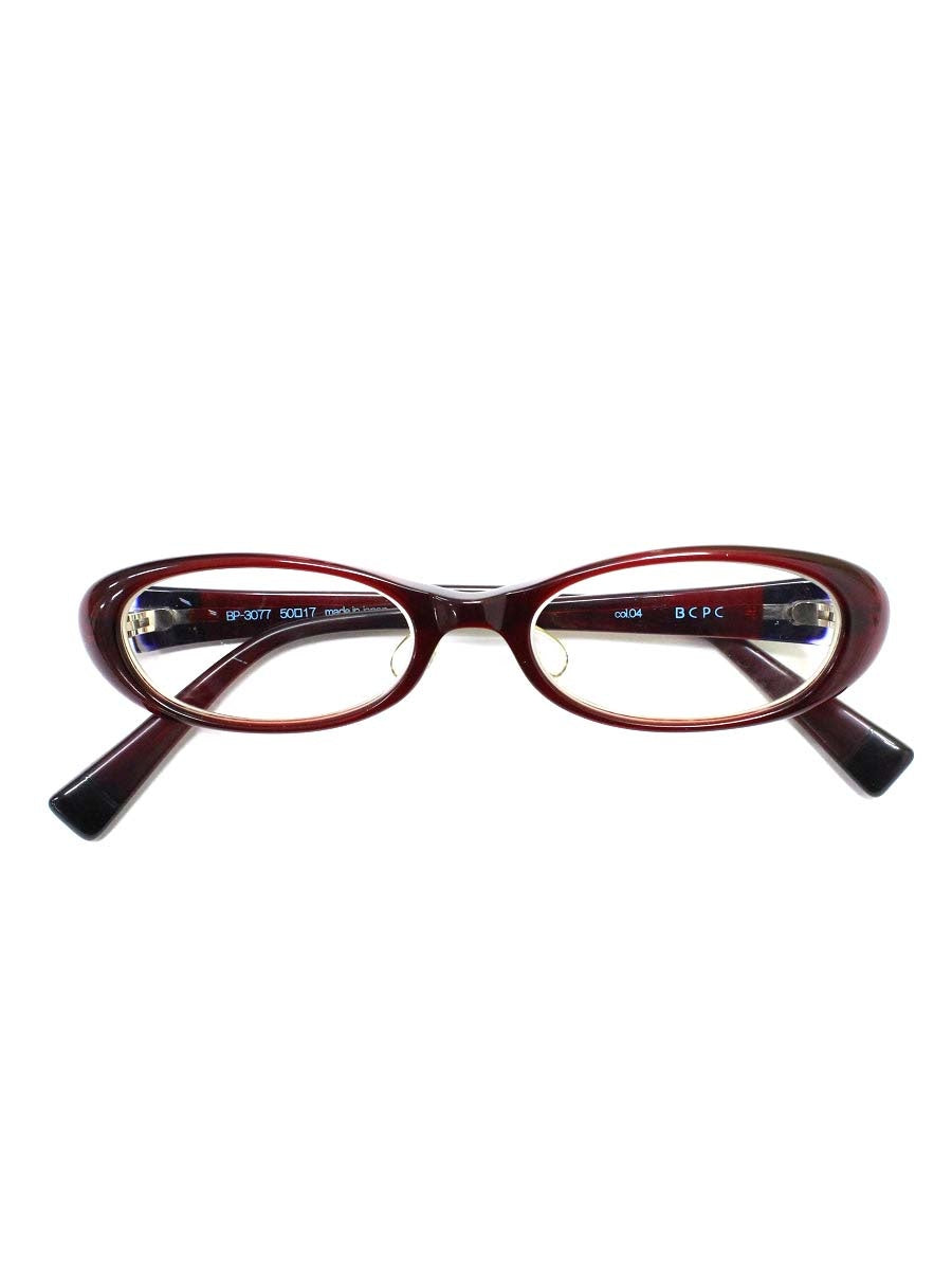 ベセペセ BP-3077 メガネ ワインレッド セルフレーム フルリム オーバル col.04 IT572QPB4UVK