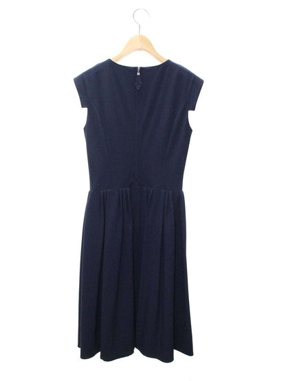 フォクシーニューヨーク 33708 ワンピース 38 ネイビー タキシードストレッチワンピース ITHQG5FS0EVK