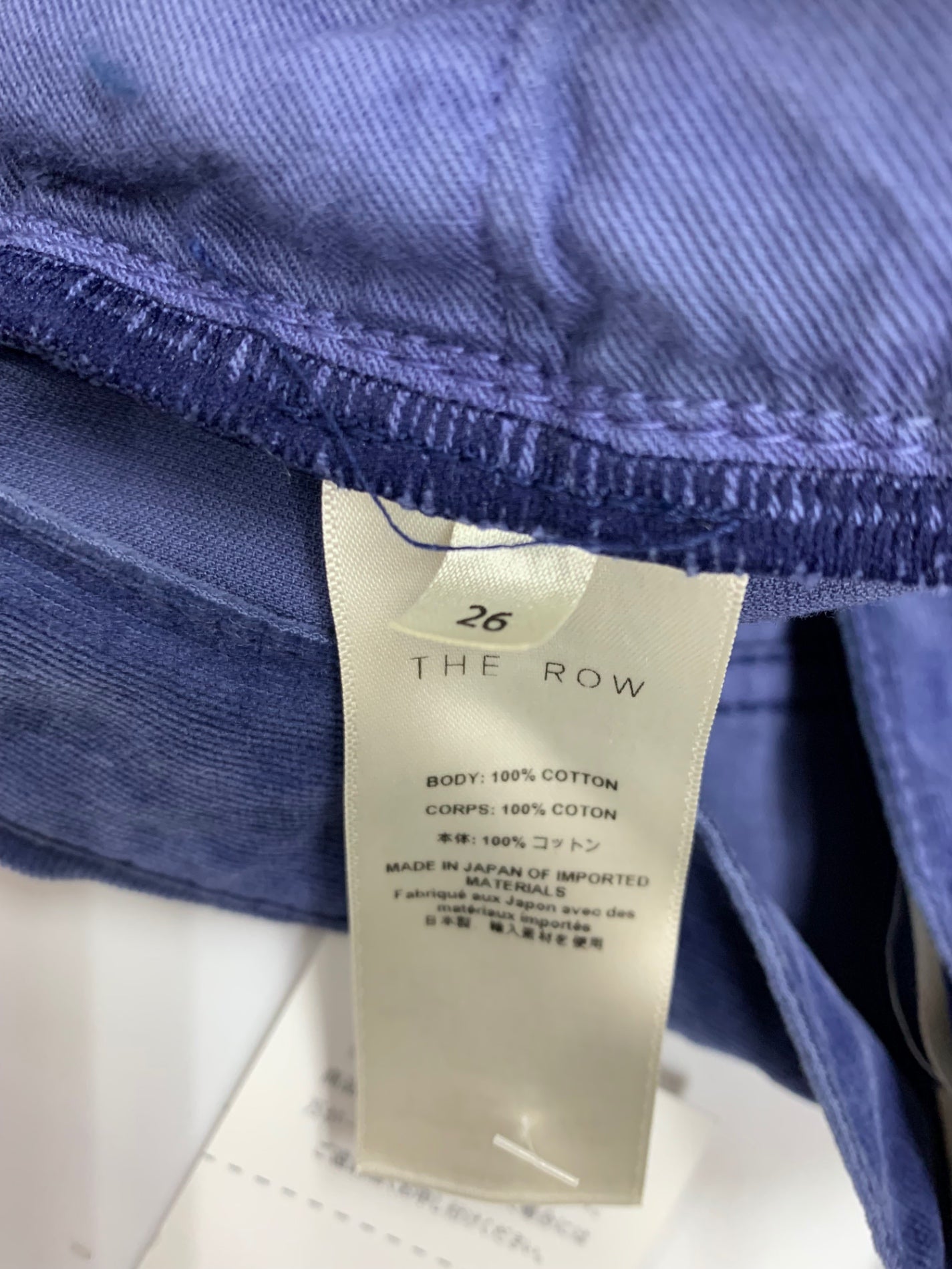 ザロウ 8766W3737 コーデュロイパンツ 26 ブルー 日本製 ITCOWK41F80K 【SALE】