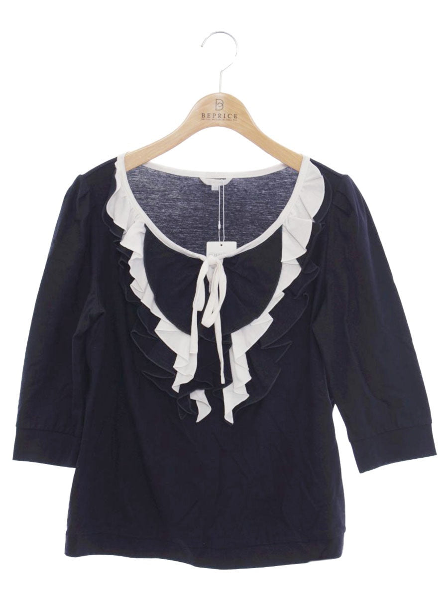 トゥービーシック W5P01-326-29 カットソー 3 ネイビー フリル リボン ITDQT6BYK2G7