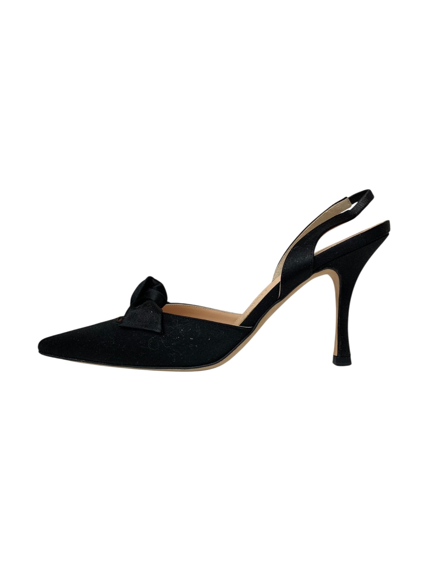 フォクシーブティック 20717 パンプス 35.5 ブラック サテン リボン ITIE5IKTNWXP 【SALE】