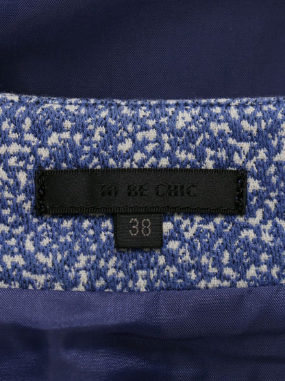 トゥービーシック W5S10-326-24 スカート 38 ブルー タックフレア ITRNALQDATVY