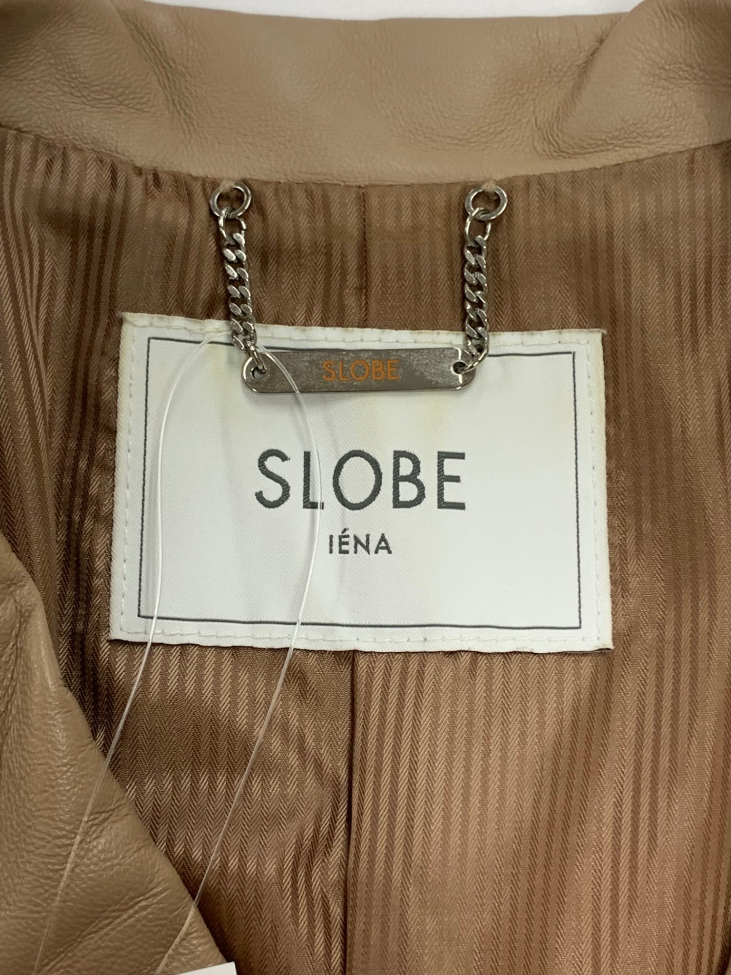 スローブ イエナ 17-011-912-7000-1-0 ライダースジャケット 36 ブラウン 羊革 ラムレザー ITDWP65NIXRO