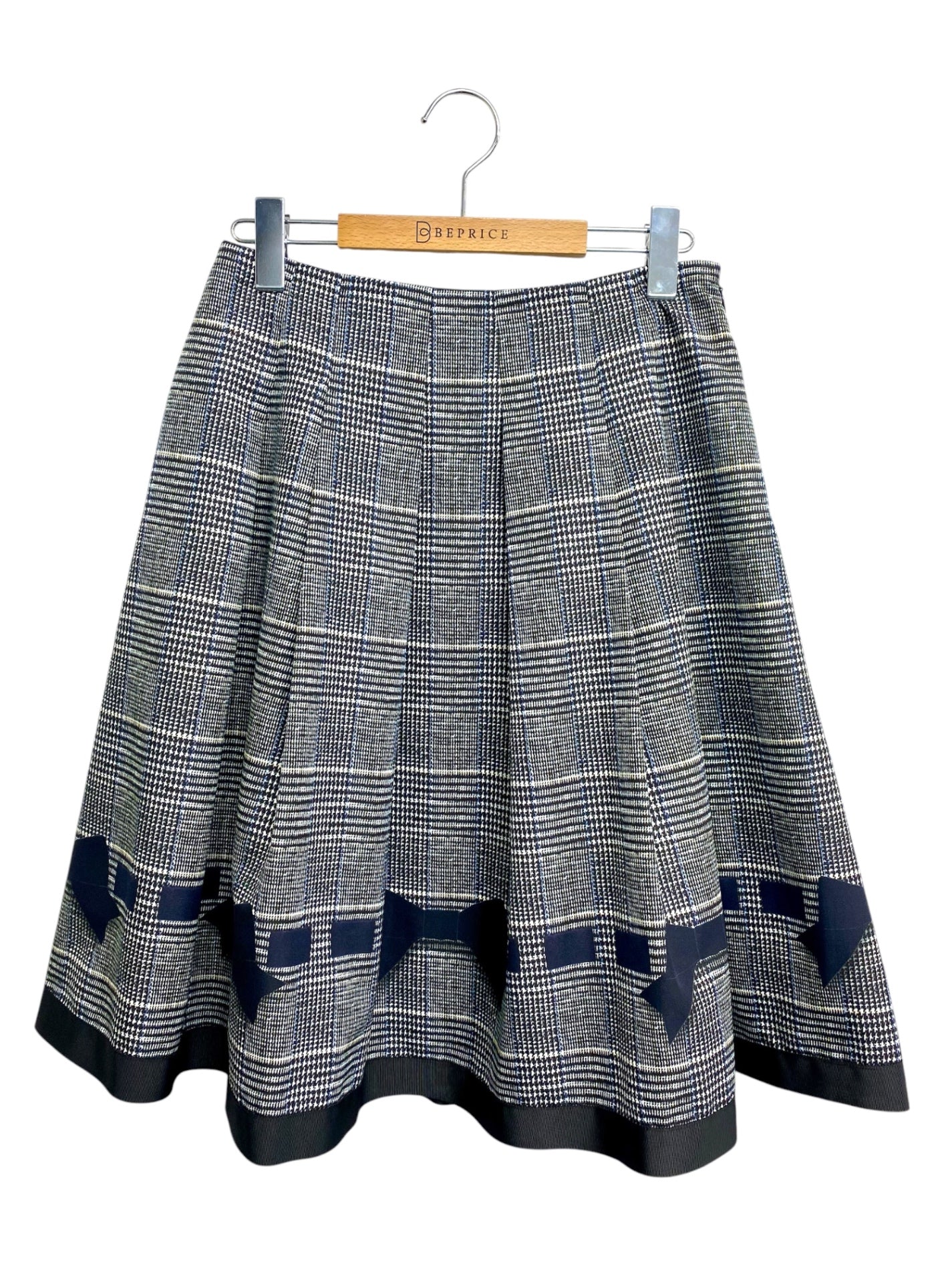 エムズグレイシー British Check Skirt 817517 スカート 40 グレー/ブラック IT1NGTYD5LNQ