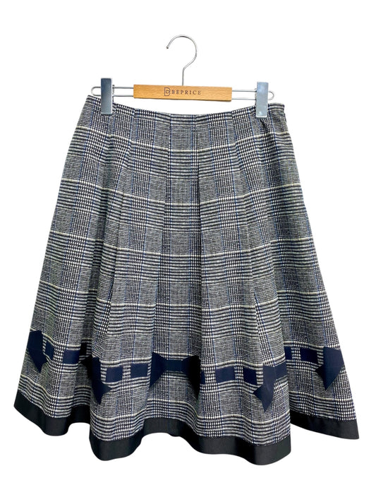 エムズグレイシー British Check Skirt 817517 スカート 40 グレー/ブラック IT1NGTYD5LNQ